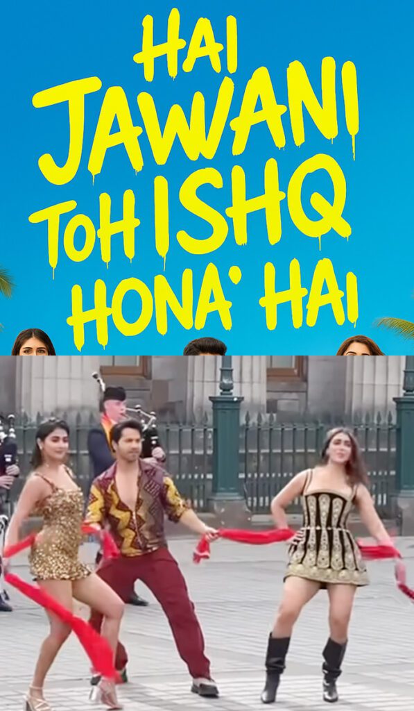Bollywood Movies 2026: Full Details & Cast List of Upcoming Films 8 hai jawani toh ishq hona hai poster, Varun Dhawan,Pooja Hegde,Mrunal Thakur | David Dhawan | 2026