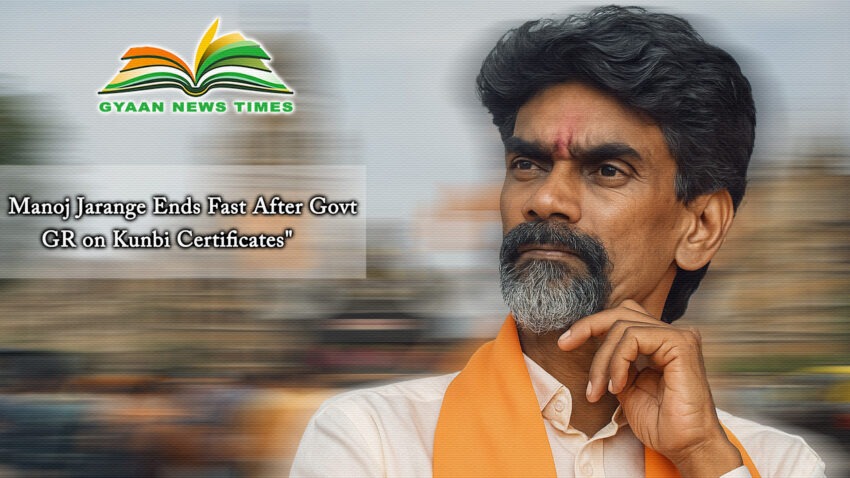 "Manoj Jarange Ends Fast After Govt GR on Kunbi Certificates"